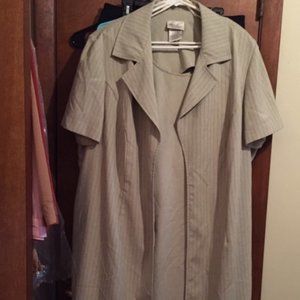 Kathie Lee, Dress with Jacket, sage, 26W